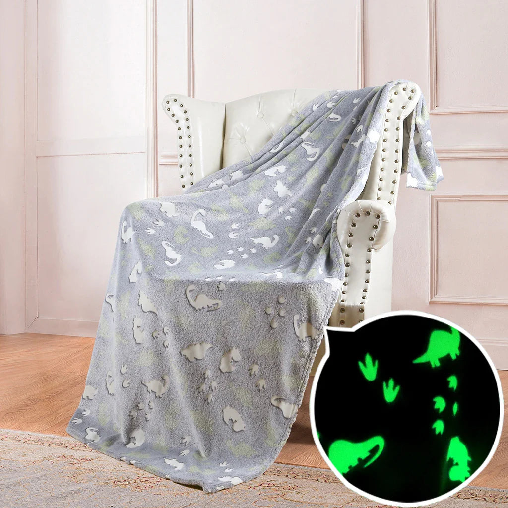 StellarDreams - Luminous Plush Velvet Galactic Blanket