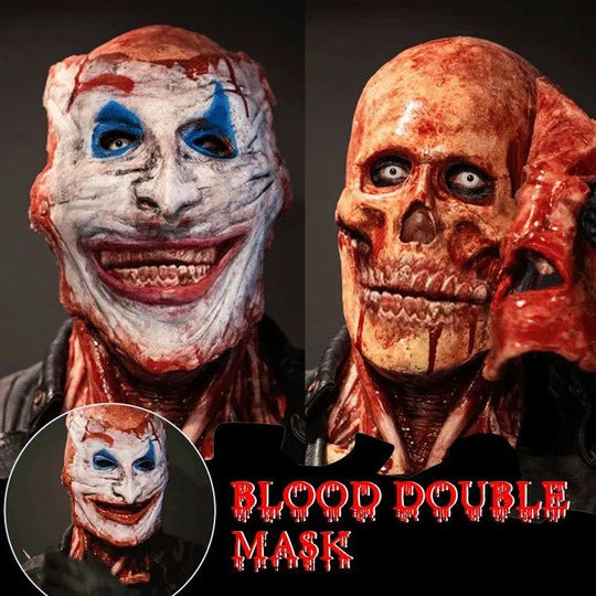 Halloween Blood Double Mask