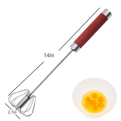 Semi-Automatic Stainless Steel Whisk