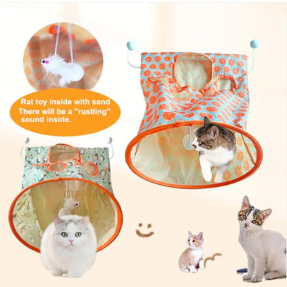 Endless Fun Portable Tunnel Bag For Cats