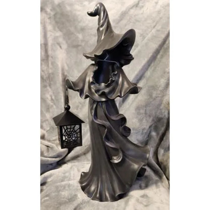 Enchanted Witch Resin LED Lantern