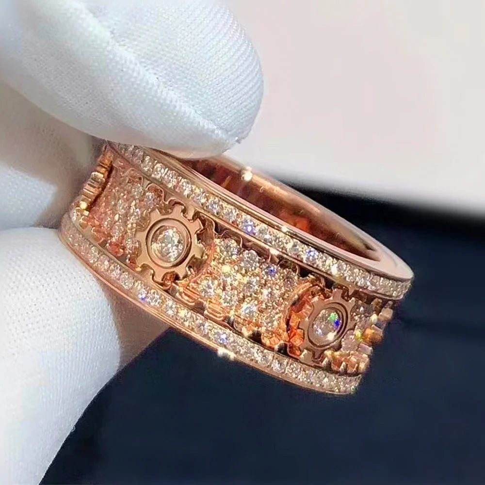 Handmade Diamond Ornate Geometric 3D Band Ring (Buy 2 Free Shipping)