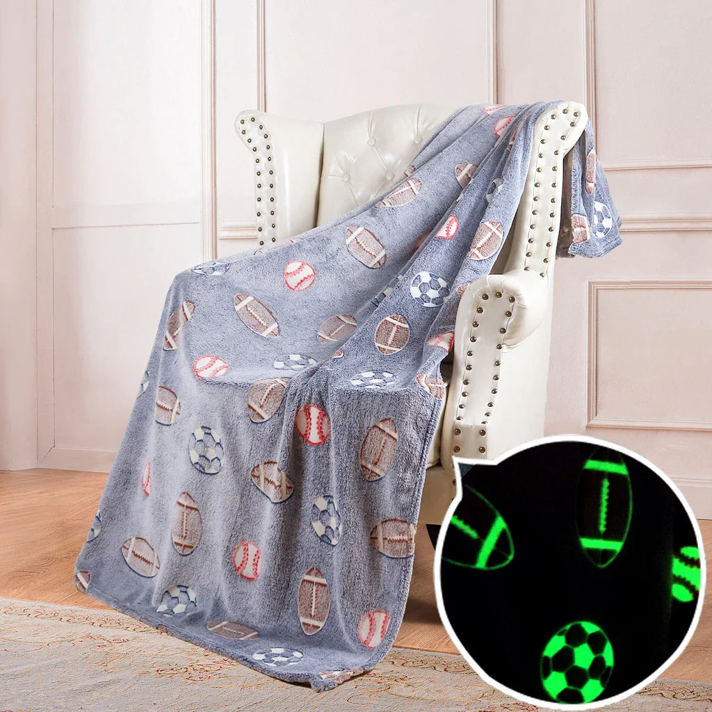 StellarDreams - Luminous Plush Velvet Galactic Blanket