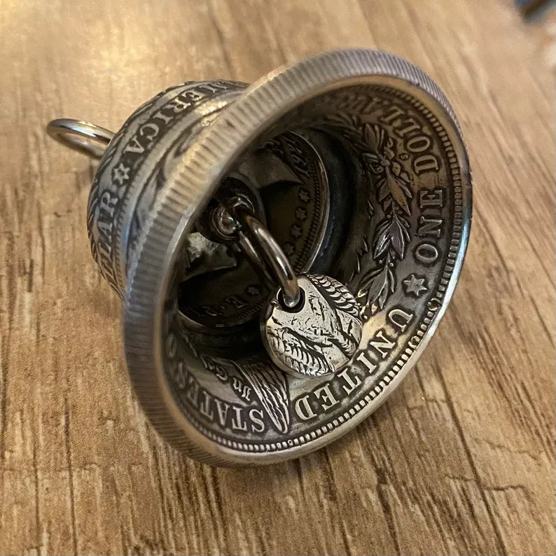 LegacyBell  -  Vintage Morgan Silver Dollar Bell