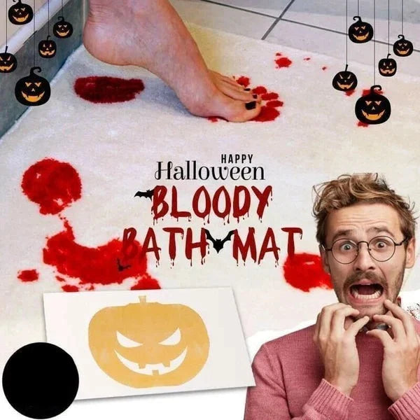 Chilling Bloodstain Bath Mat