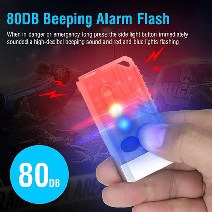 EDC Flashlight with Red UV Blue Light -Super Bright 1000LM