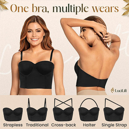 LuciLift - Perfect Silhouette Low Back Strapless Bra