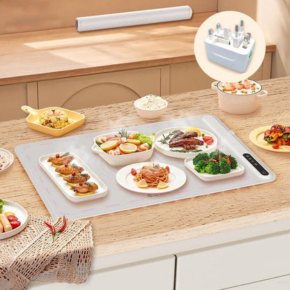 Foldable Silicone Fast Heating Food Electric Warming Tray