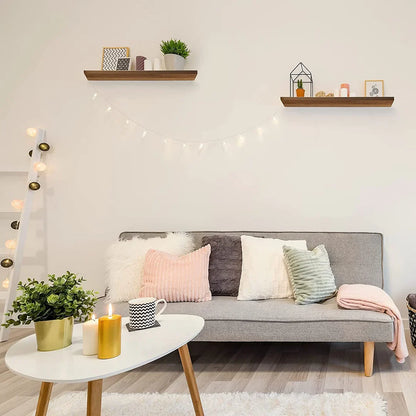 Artisanal Wooden Floating Shelves