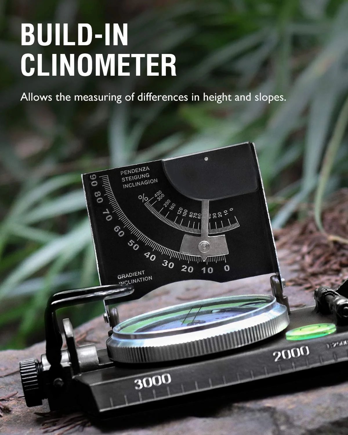 Multifunctional Military Aiming Compass with Clinometer