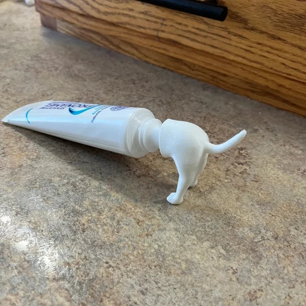 Pooping Puppy Toothpaste Topper