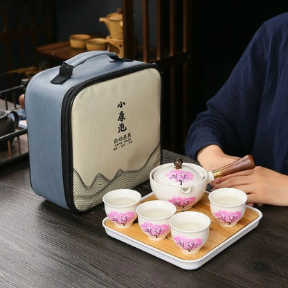 TeaVoyage 360° - The Portable Tea Maker Set with 4 Cups and Travel Bag