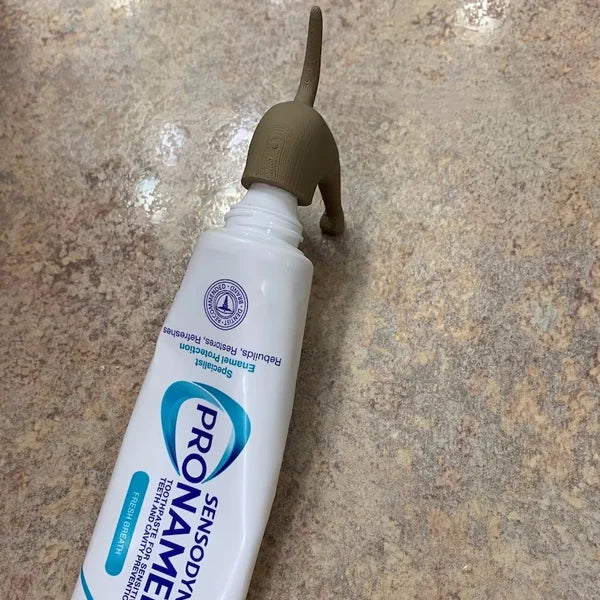 Pooping Puppy Toothpaste Topper