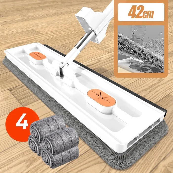 CleanSweep - Ultimate Flat Mop & Scraper Combo