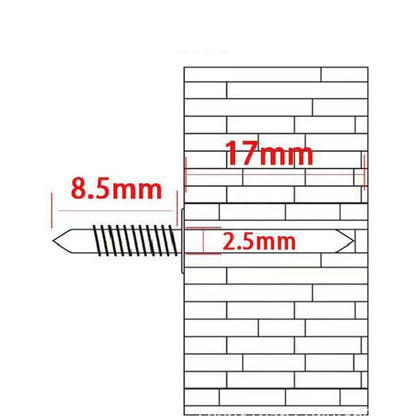 Double-Head Skirting Thread Seamless Nail