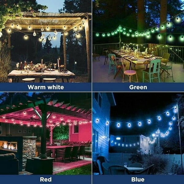 🔥Last Day 50% OFF🔥 - Waterproof Solar Powered LED Outdoor String Lights