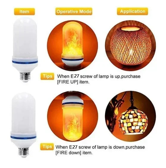 LED Flame Light Bulb