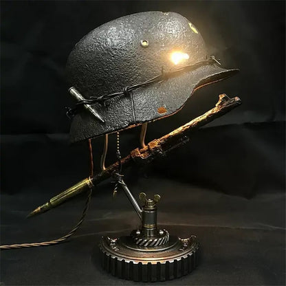 Heritage Luminary - Stahlhelm Helmet Table Lamp