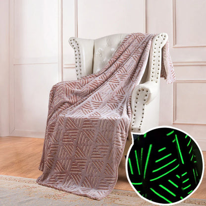 StellarDreams - Luminous Plush Velvet Galactic Blanket