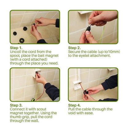 QuickLink - Magnetic Cable Wire Puller Guide System