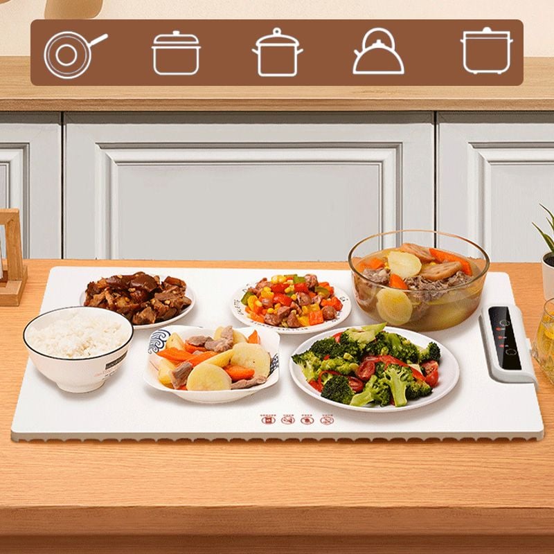 Foldable Silicone Fast Heating Food Electric Warming Tray