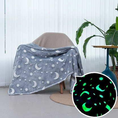 StellarDreams - Luminous Plush Velvet Galactic Blanket