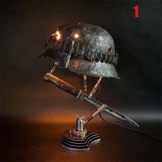 Heritage Luminary - Stahlhelm Helmet Table Lamp