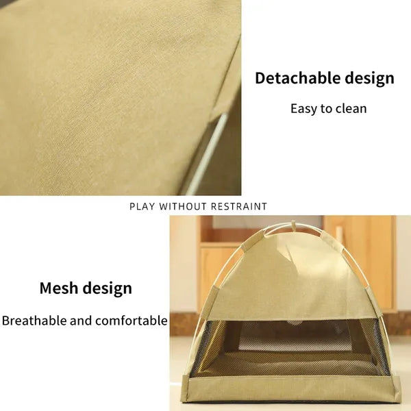 FurryHaven -  Waterproof Portable Pet Tent Bed