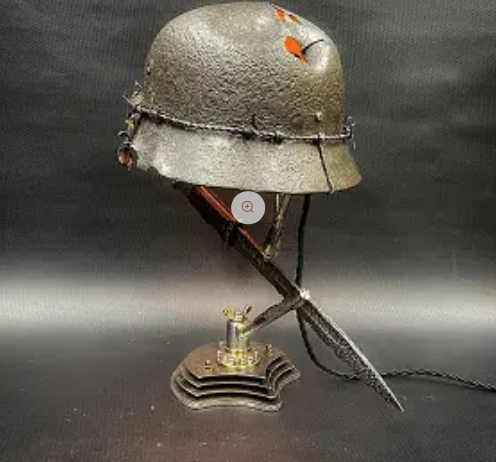 Heritage Luminary - Stahlhelm Helmet Table Lamp