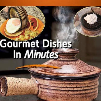 Microwave Ceramic Cooker With Gourmet Recipes