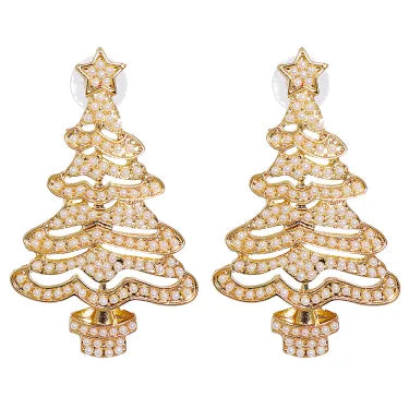 Joyful Evergreen Christmas Tree Earrings