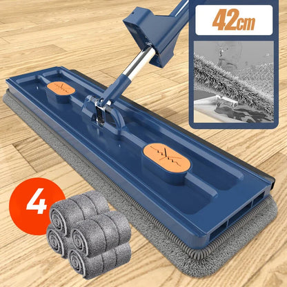 CleanSweep - Ultimate Flat Mop & Scraper Combo