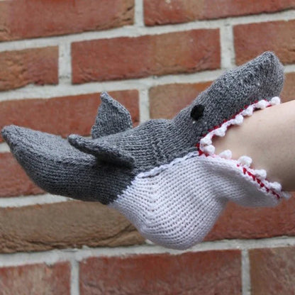 3D Knit Crocodile Socks