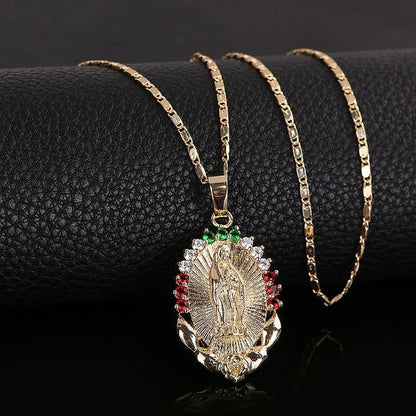 Virgin Mary Pendant Necklace