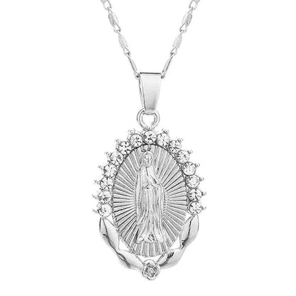 Virgin Mary Pendant Necklace