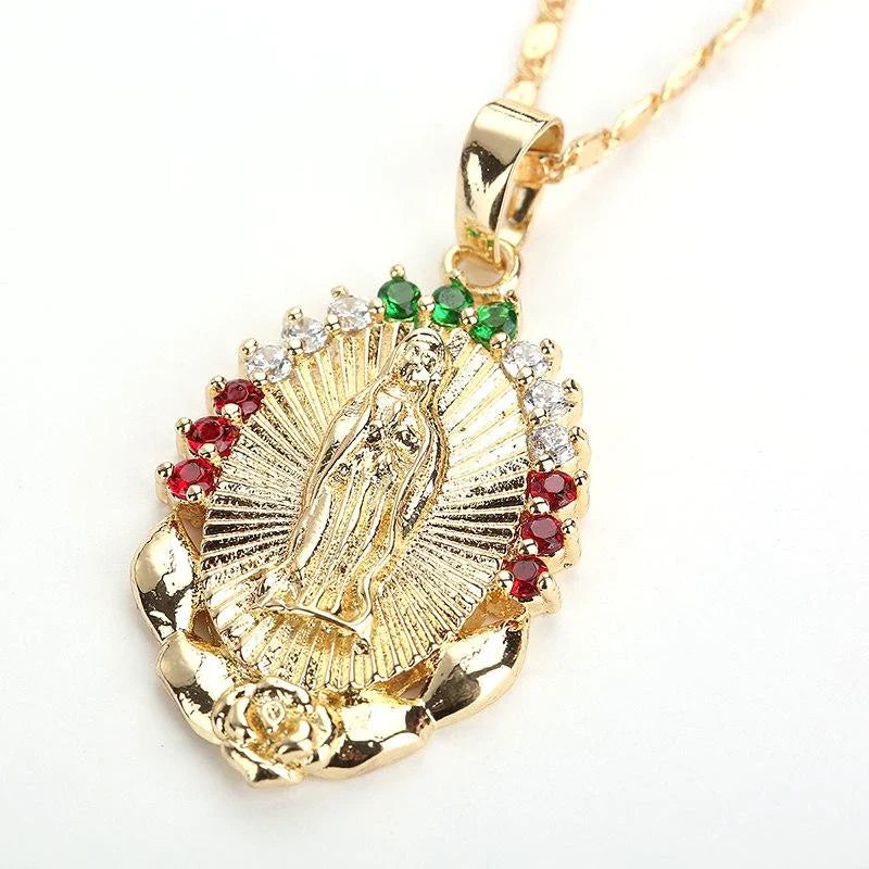 Virgin Mary Pendant Necklace