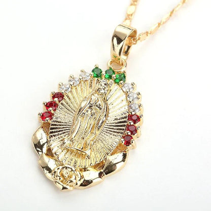 Virgin Mary Pendant Necklace