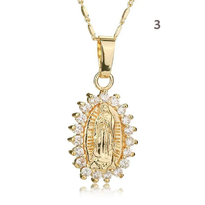 Virgin Mary Pendant Necklace