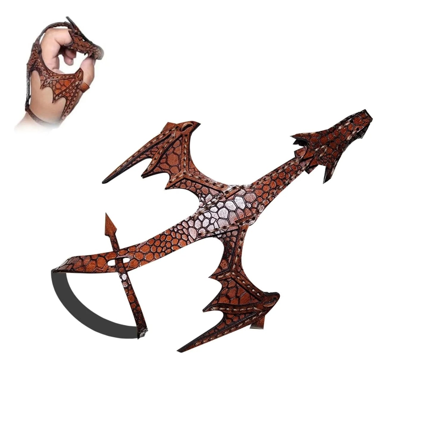 DrakoGrip - Elegant Leather Dragon Bracelet