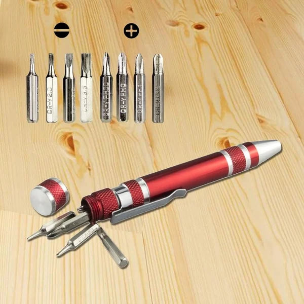 8-in-1 Pocket Pen Screwdriver