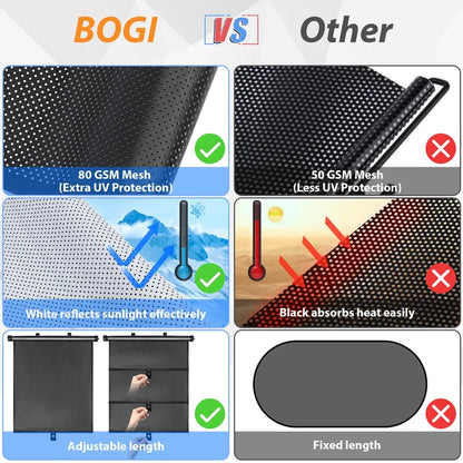 Retractable Window Roller Sunshade For Truck/car/SUV/bedroom/kitchen/living room/office