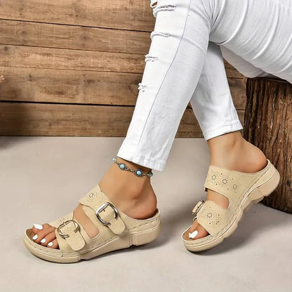 BreezeStep - Stylish and Comfortable Wedge Sandals