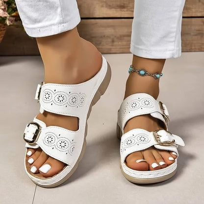 BreezeStep - Stylish and Comfortable Wedge Sandals