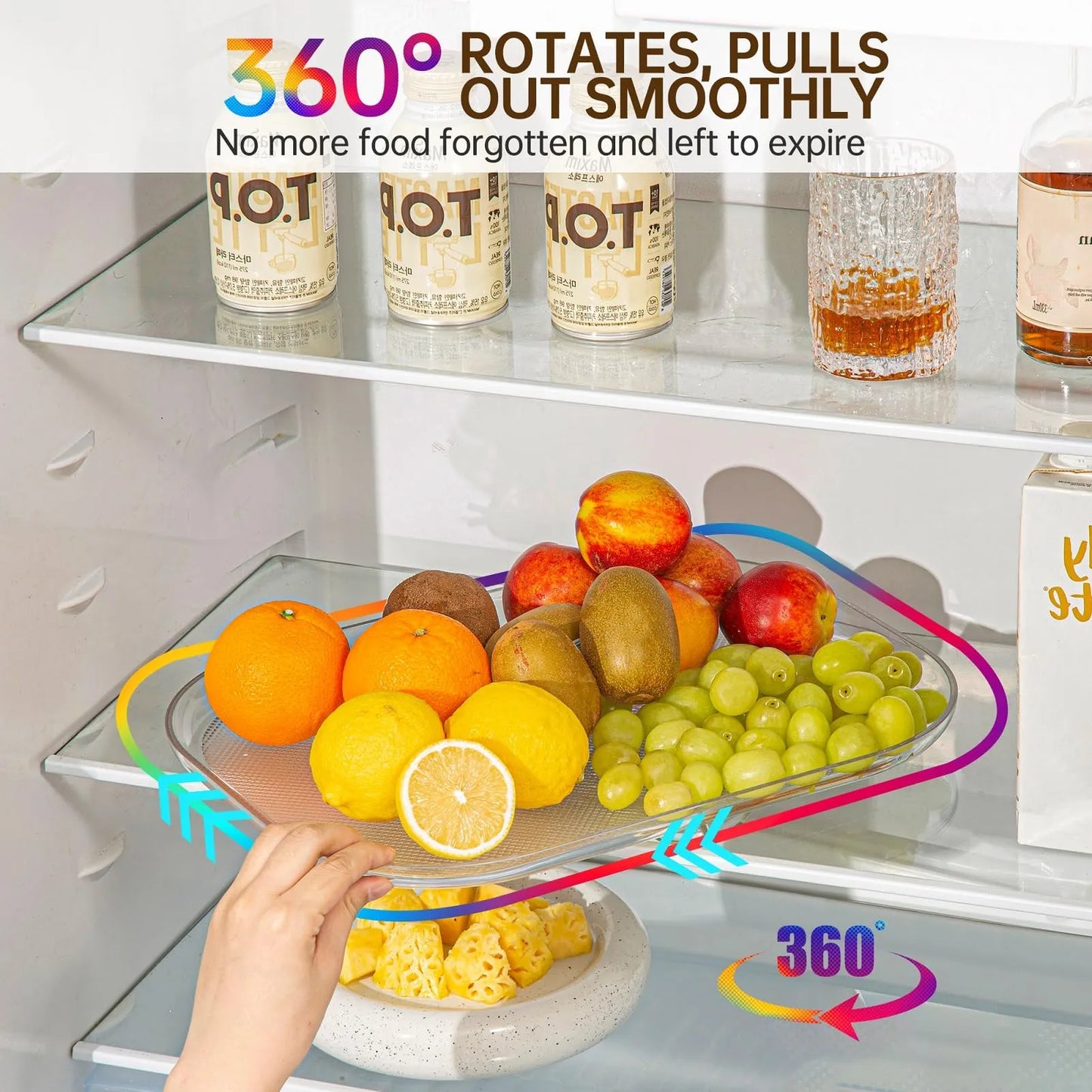 FridgeSpin - Refrigerator Turntable Organizer Solution