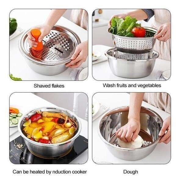 SliceMaster - 3 in 1 Multifunctional Stainless Steel Cutter